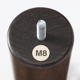 【新古品】木製脚・１２ｃｍ／ブラウン（Ｍ８）
