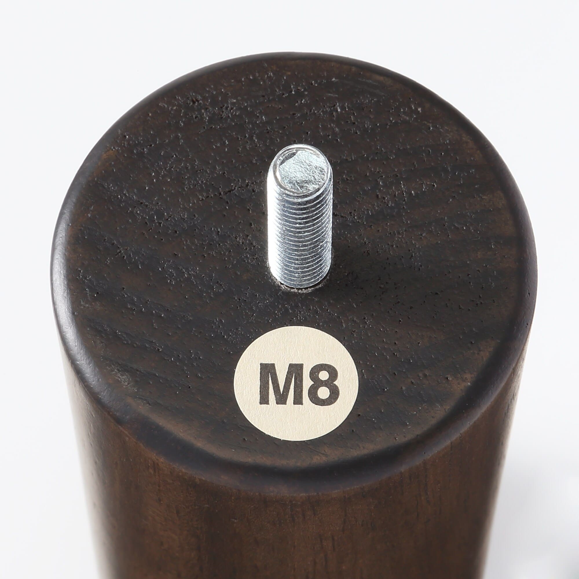 【新古品】木製脚・１２ｃｍ／ブラウン（Ｍ８）