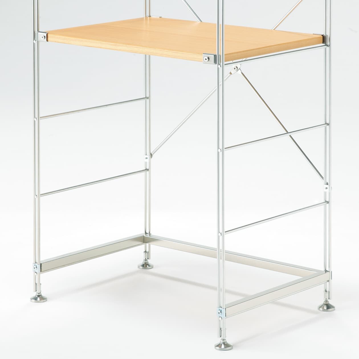 【新古品】ステンレスユニットシェルフ用帆立補強パーツ５６ｃｍ