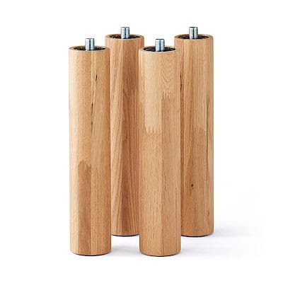 【新古品】木製テーブル脚４本組　オーク材　高さ３５ｃｍ用