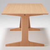 【新古品】リビングでもダイニングでもつかえるテーブル・３・オーク材