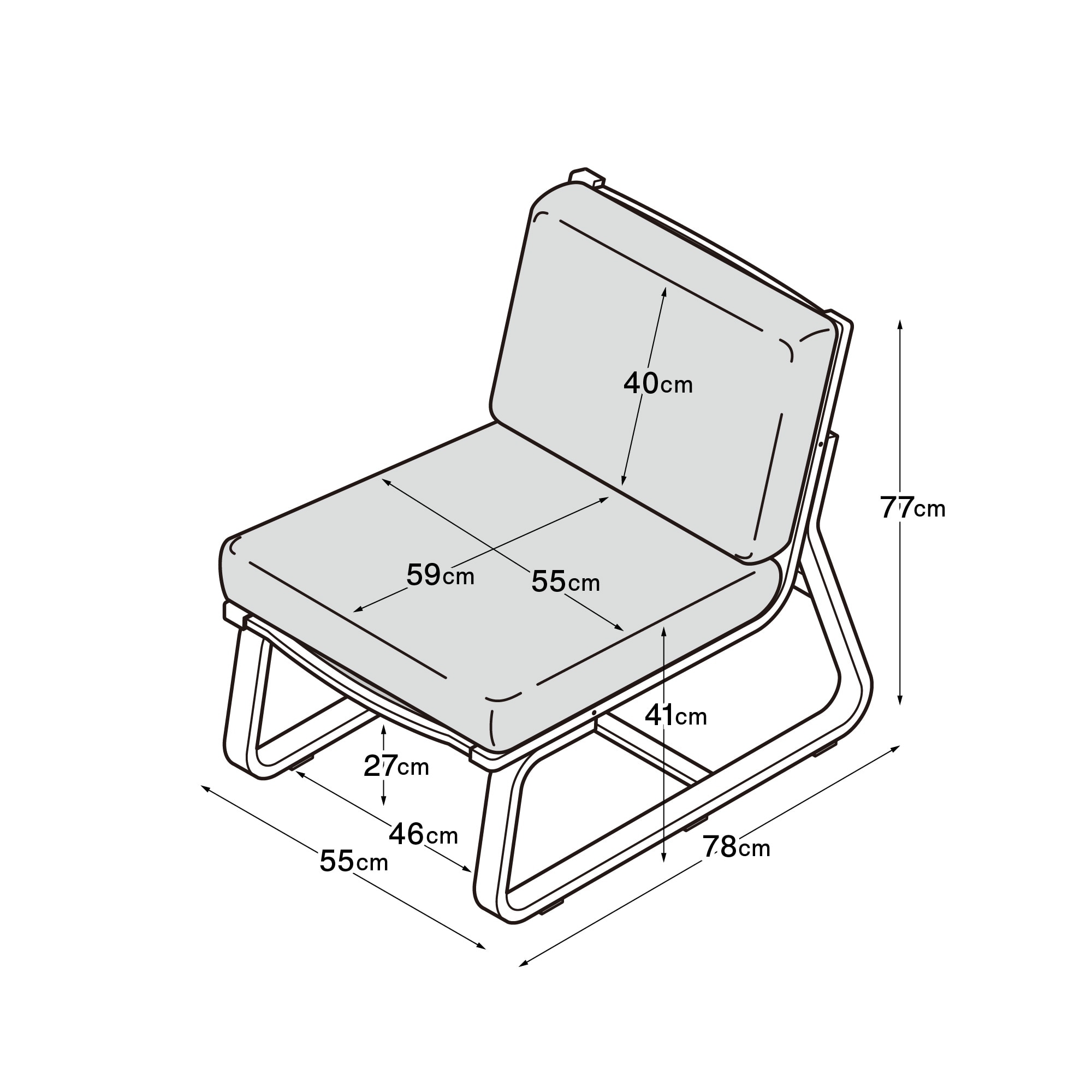 新古品】リビングでもダイニングでもつかえるソファチェア・オーク材