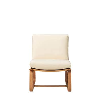 【新古品】リビングでもダイニングでもつかえるソファチェア・オーク材（カバー別売り）