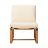 【新古品】リビングでもダイニングでもつかえるソファチェア・オーク材