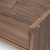 【新古品】スタッキングシェルフ　カウンター　３列　ウォールナット材突板