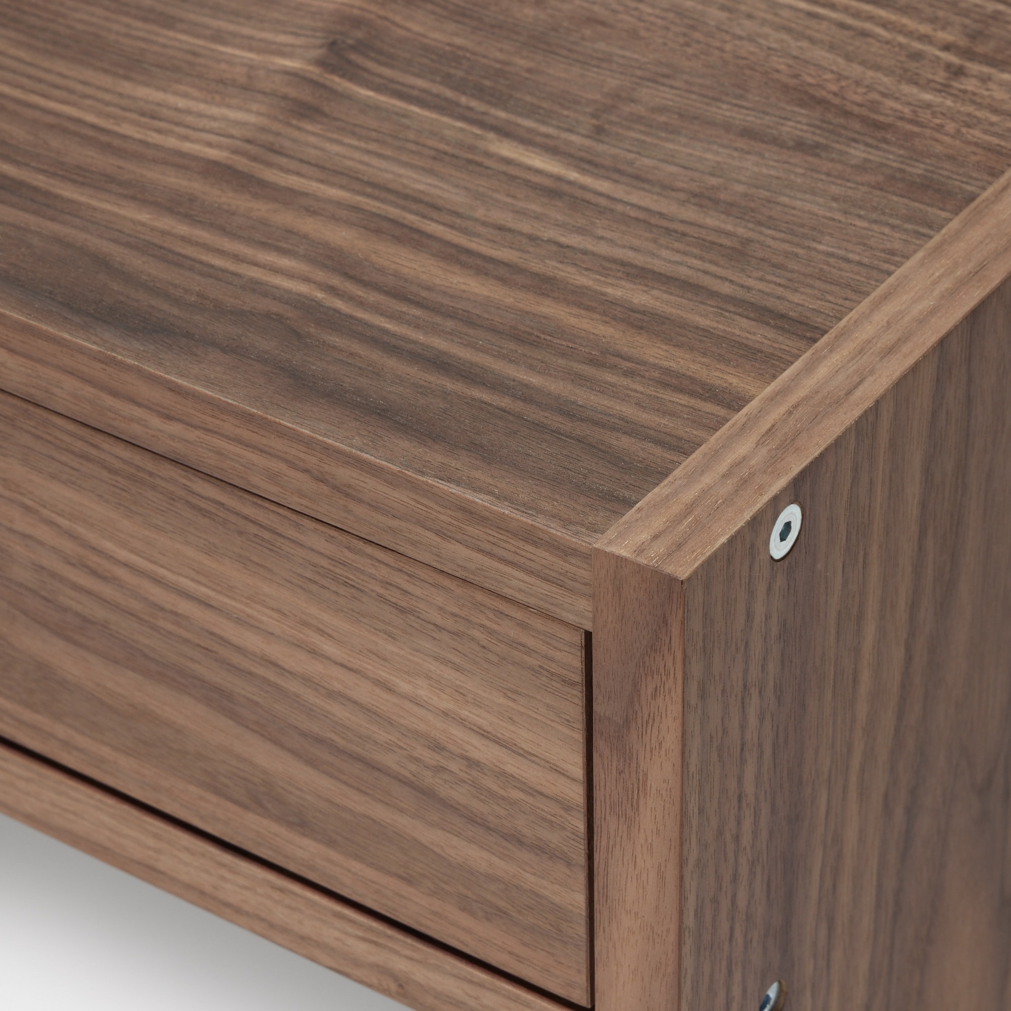 【新古品】スタッキングシェルフ　カウンター　３列　ウォールナット材突板