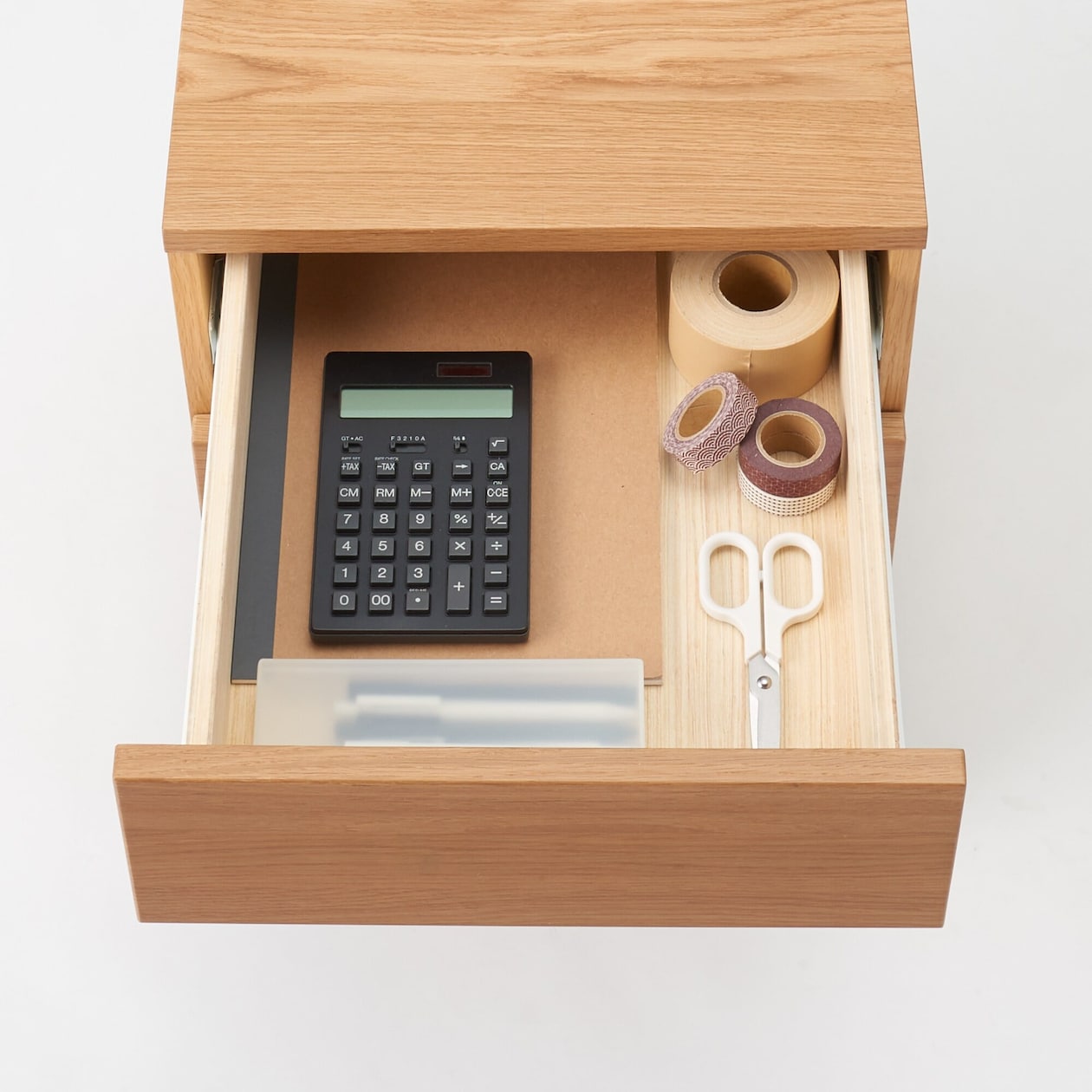 【新古品】木製デスクキャビネット