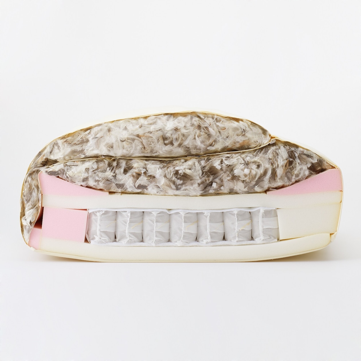 【新古品】ソファ本体・３シーター・フェザー・ポケットコイル