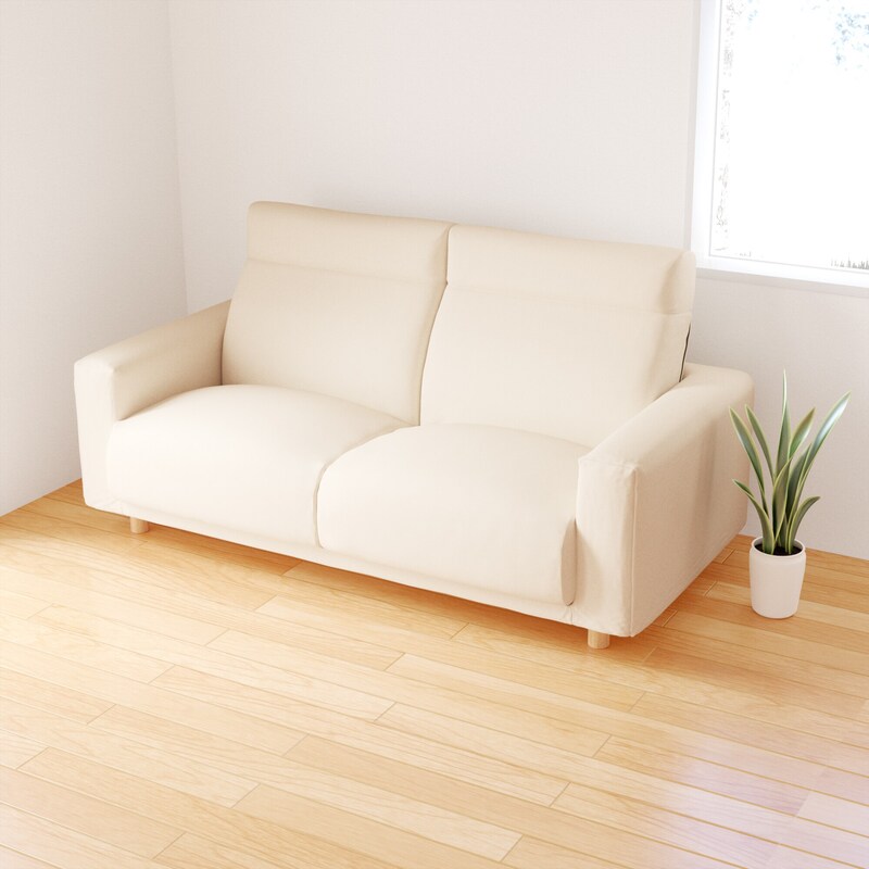 新古品】ソファ本体・2．5シーター・フェザー・ポケットコイル  