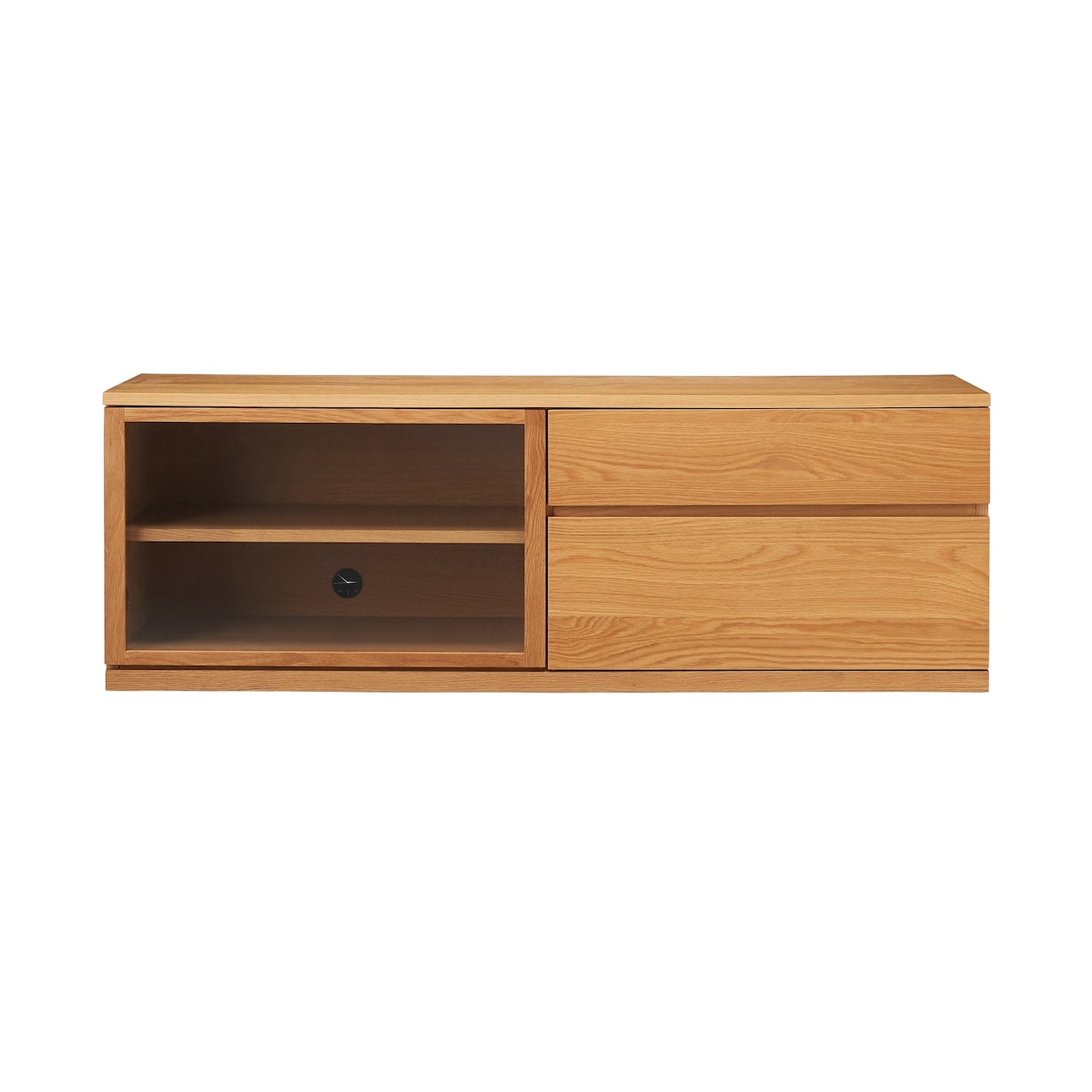 【新古品】木製ＡＶラック　幅１５０ｃｍ　オーク材突板