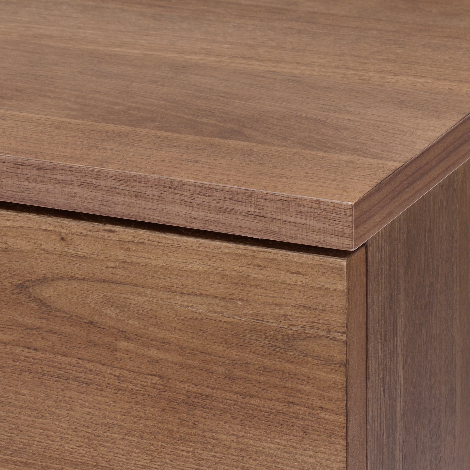 【新古品】木製チェスト４段　ウォールナット材突板