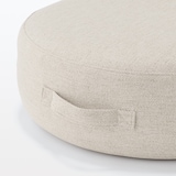 【新古品】空気でできたフロアクッション　ポリエステル　ベージュ