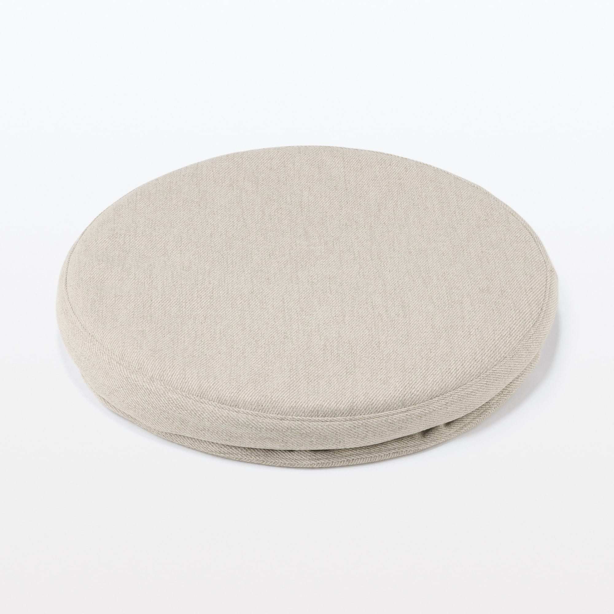 【新古品】空気でできたフロアクッション　ポリエステル　ベージュ