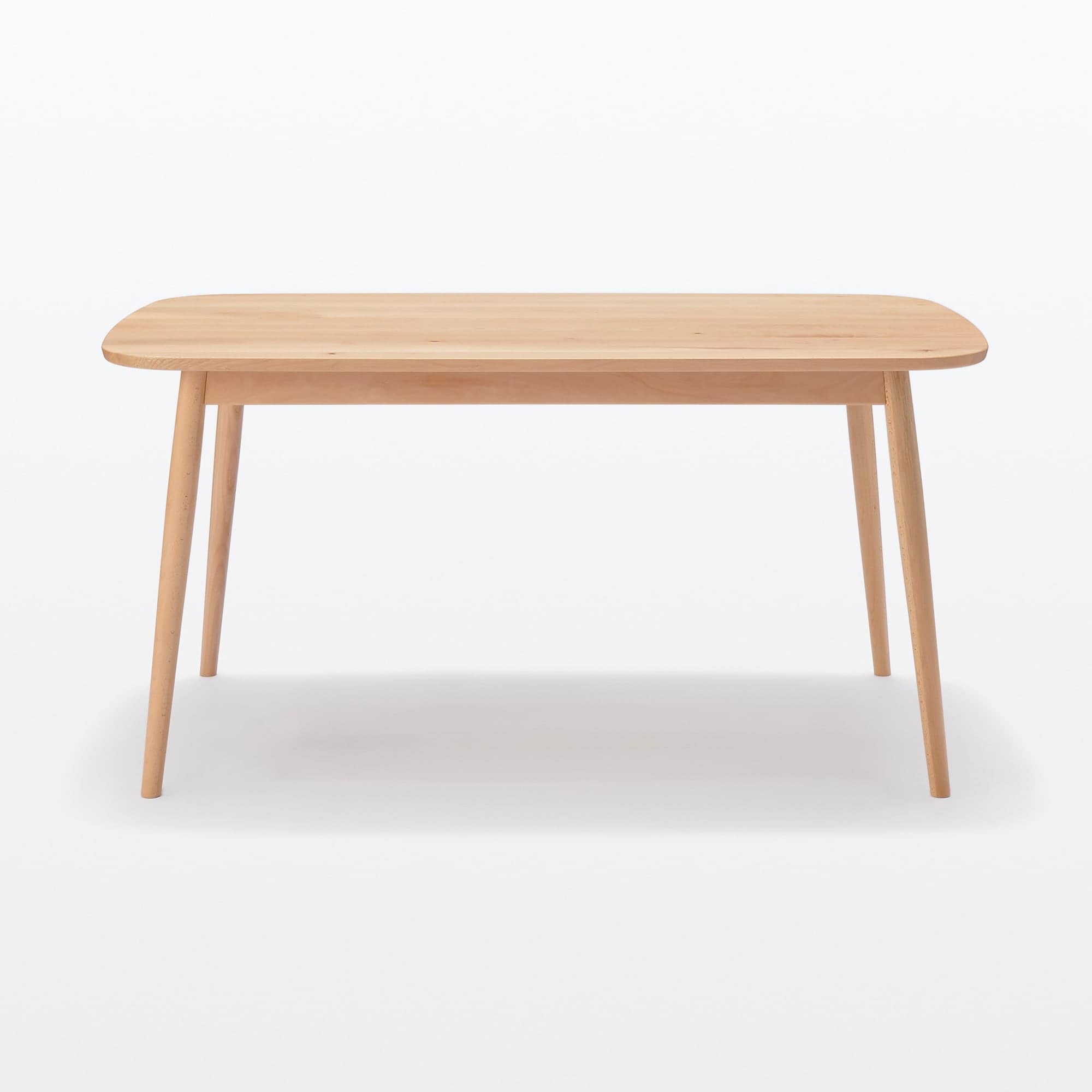 【新古品】ブナ材テーブル　丸脚　幅１５０ｃｍ