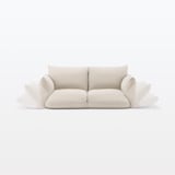 【新古品】リクライニング　フロアソファ　２シーター　ベージュ