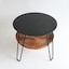 【新古品】［ＩＤＥＥ］ＷＡＬＬＡＢＹ　ＬＯＷ　ＴＡＢＬＥ　ＲＯＵＮＤ　ＢＬＡＣＫ