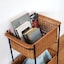 【新古品】［ＩＤＥＥ］ＷＡＬＬＡＢＹ　ＢＡＳＫＥＴ　ＳＴＡＮＤ　Ｂｌａｃｋ
