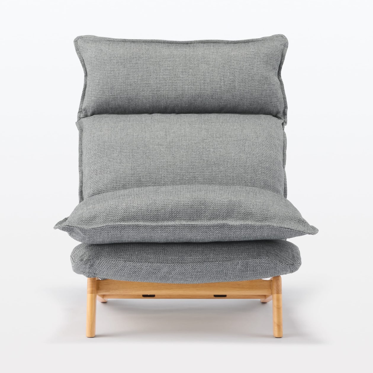 【新古品】ハイバックリクライニングソファ　１シーター　ポリエステル平織