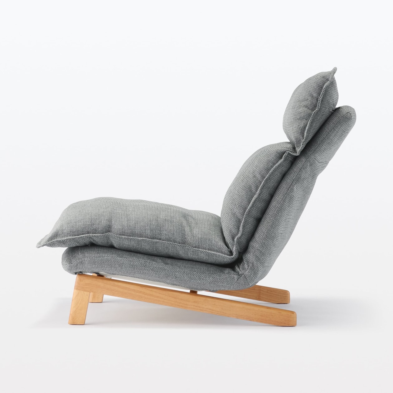 【新古品】ハイバックリクライニングソファ　１シーター　ポリエステル平織
