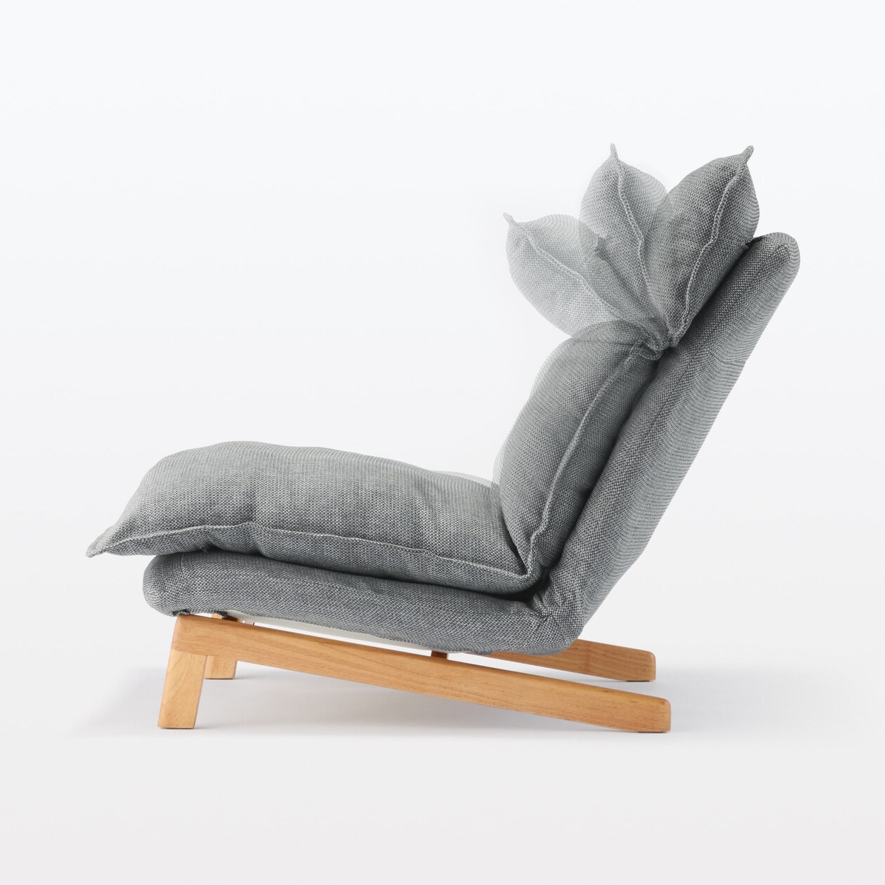【新古品】ハイバックリクライニングソファ　１シーター　ポリエステル平織