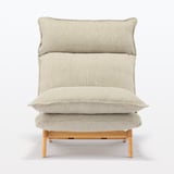 【新古品】ハイバックリクライニングソファ　１シーター　ポリエステル平織