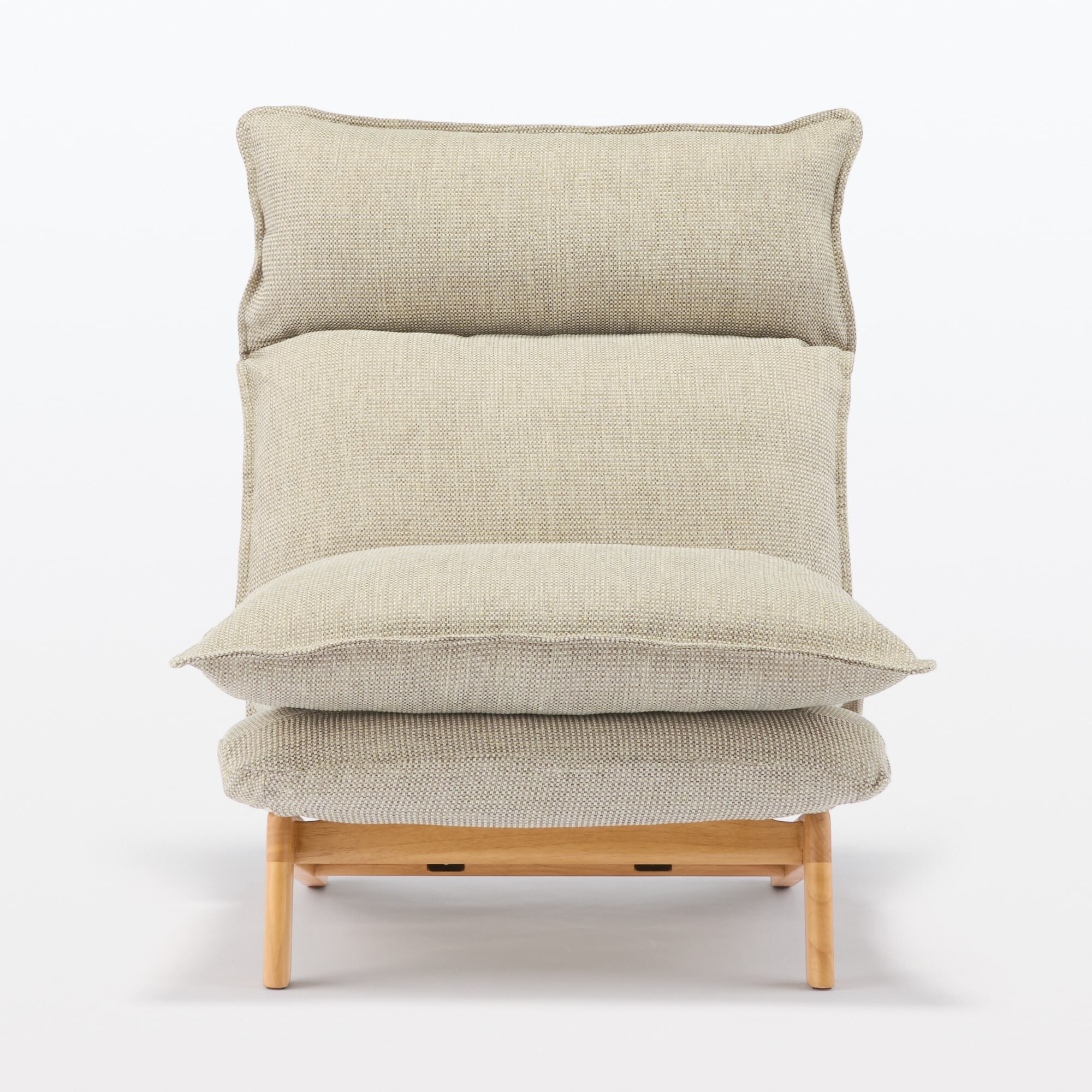 【新古品】ハイバックリクライニングソファ　１シーター　ポリエステル平織
