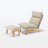 【新古品】ハイバックリクライニングソファ　１シーター　ポリエステル平織