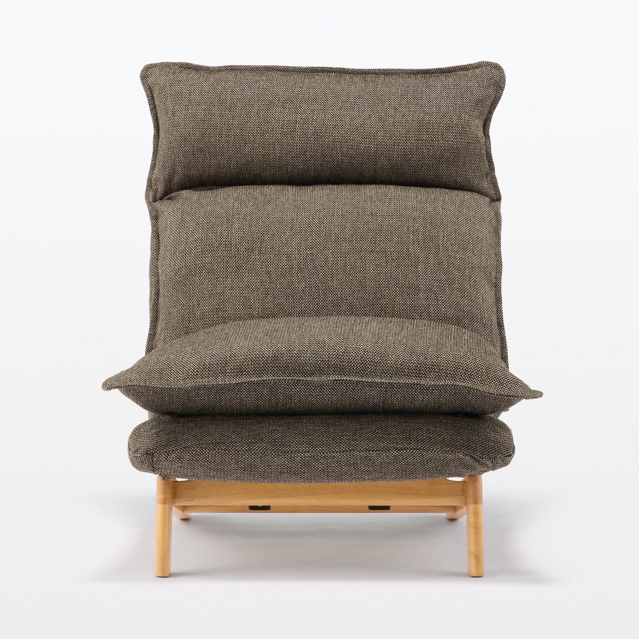 【新古品】ハイバックリクライニングソファ　１シーター　ポリエステル平織
