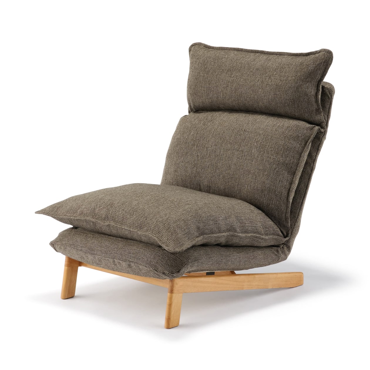 【新古品】ハイバックリクライニングソファ　１シーター　ポリエステル平織
