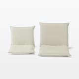 【新古品】座いす　大　洗いざらしの綿帆布