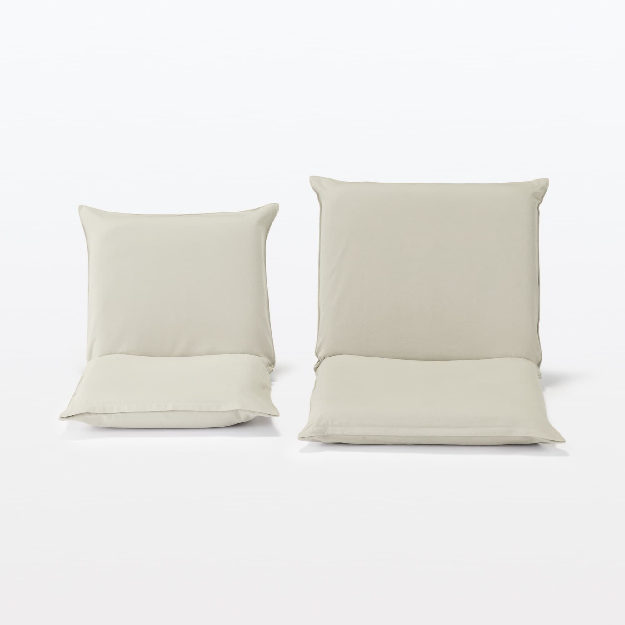 【新古品】座いす　大　洗いざらしの綿帆布