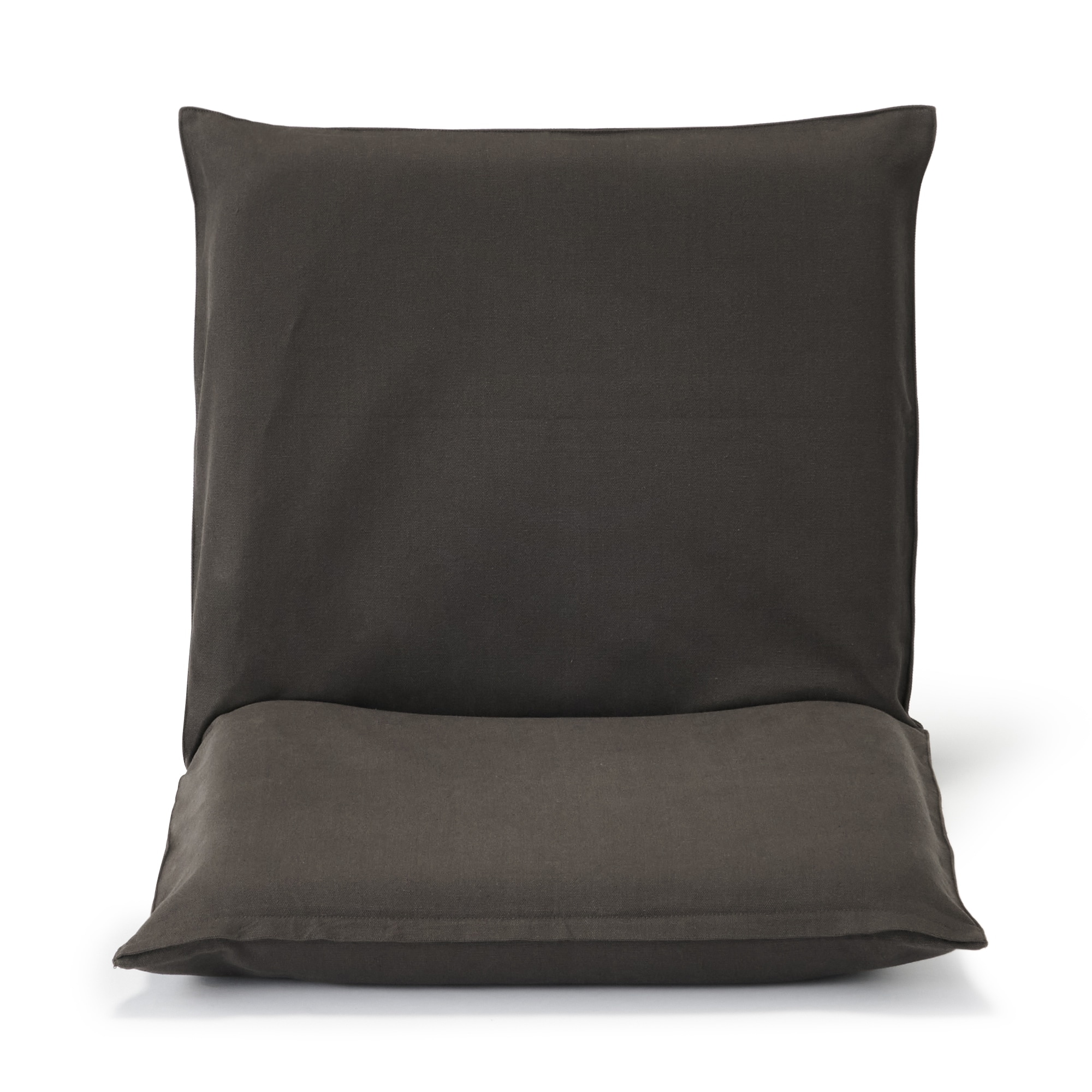 【新古品】座いす　大　洗いざらしの綿帆布