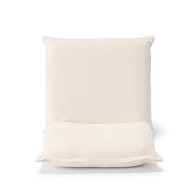【新古品】座いす　小　洗いざらしの綿帆布　生成