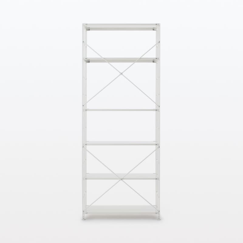 新古品】スチールユニットシェルフ スチール棚セット 特大 ライト  