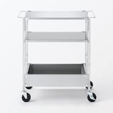 【新古品】ステンレスユニットシェルフワゴンセット