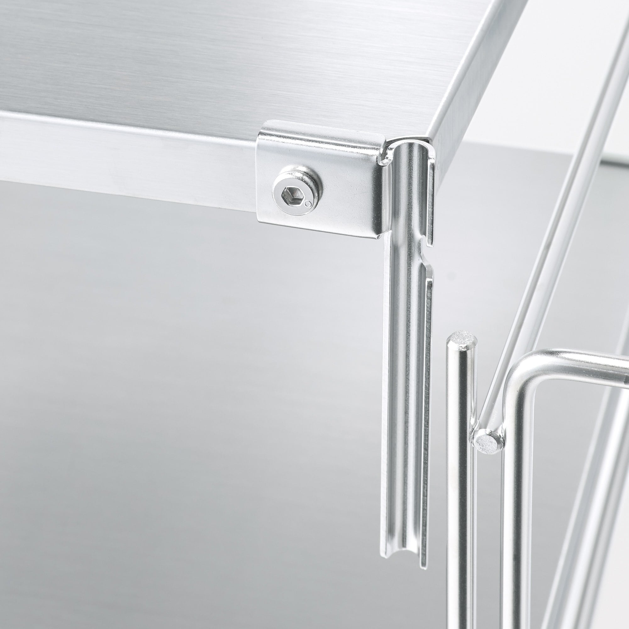 【新古品】ステンレスユニットシェルフワゴンセット