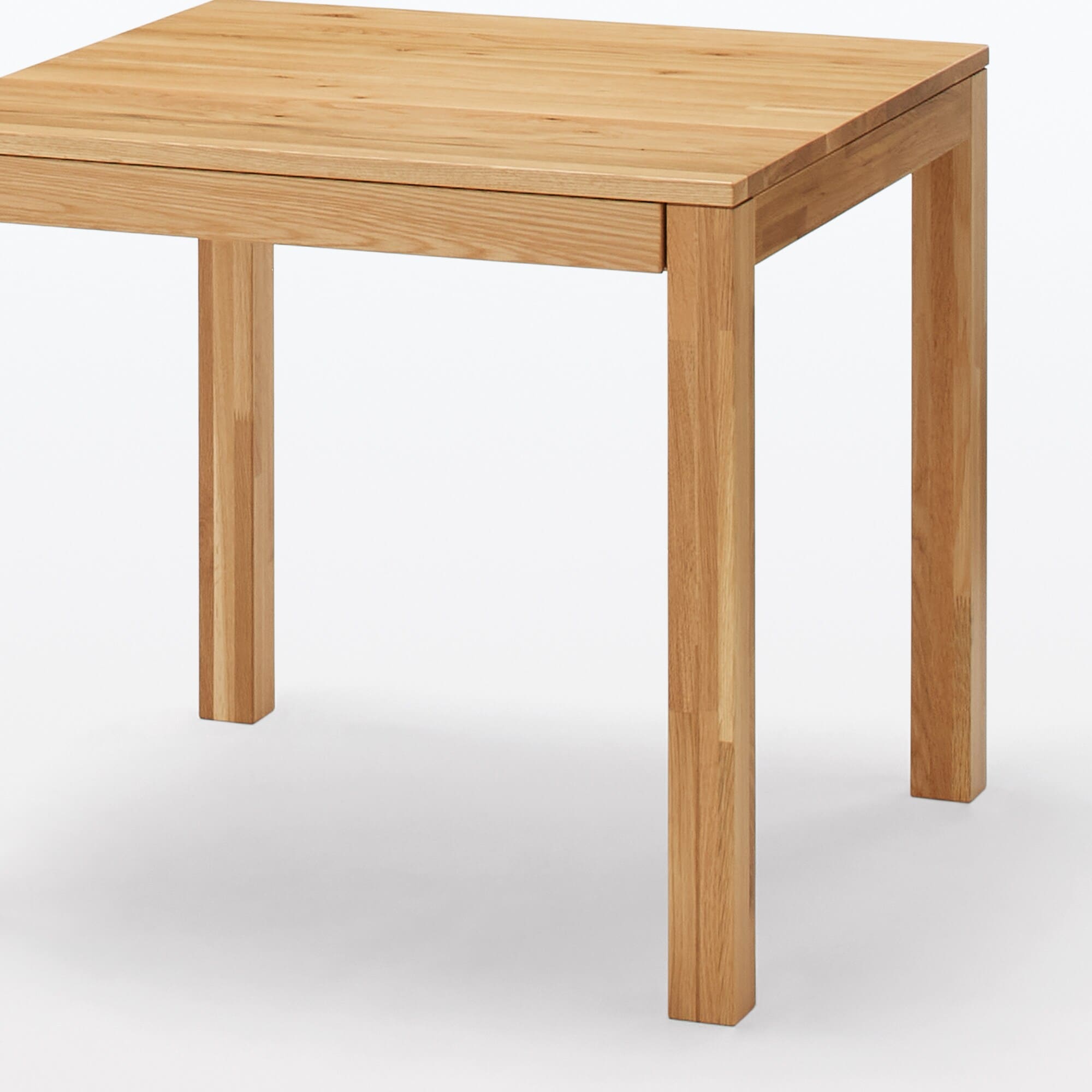 【新古品】木製テーブル　引出付　節あり　幅８０ｃｍ　