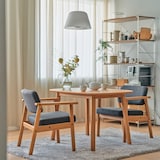 【新古品】木製アームチェア　ベージュ