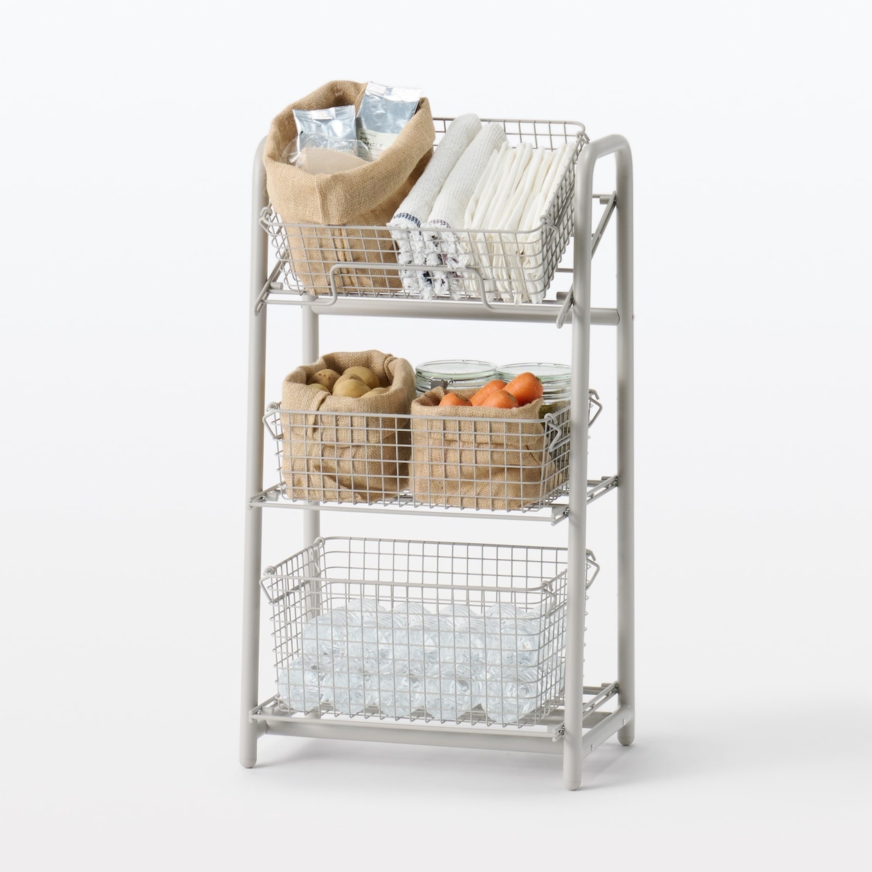 【新古品】スチールパイプ収納ラック