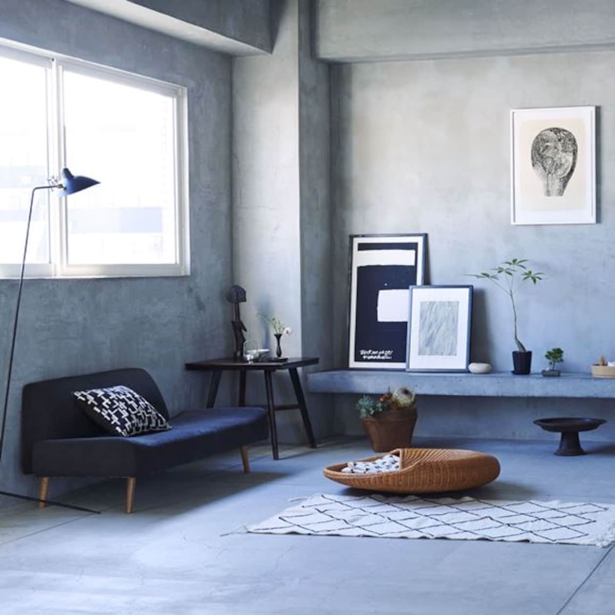 【新古品】［ＩＤＥＥ］ＡＯ　ＳＯＦＡ　（２）　ＮＡＶＹ