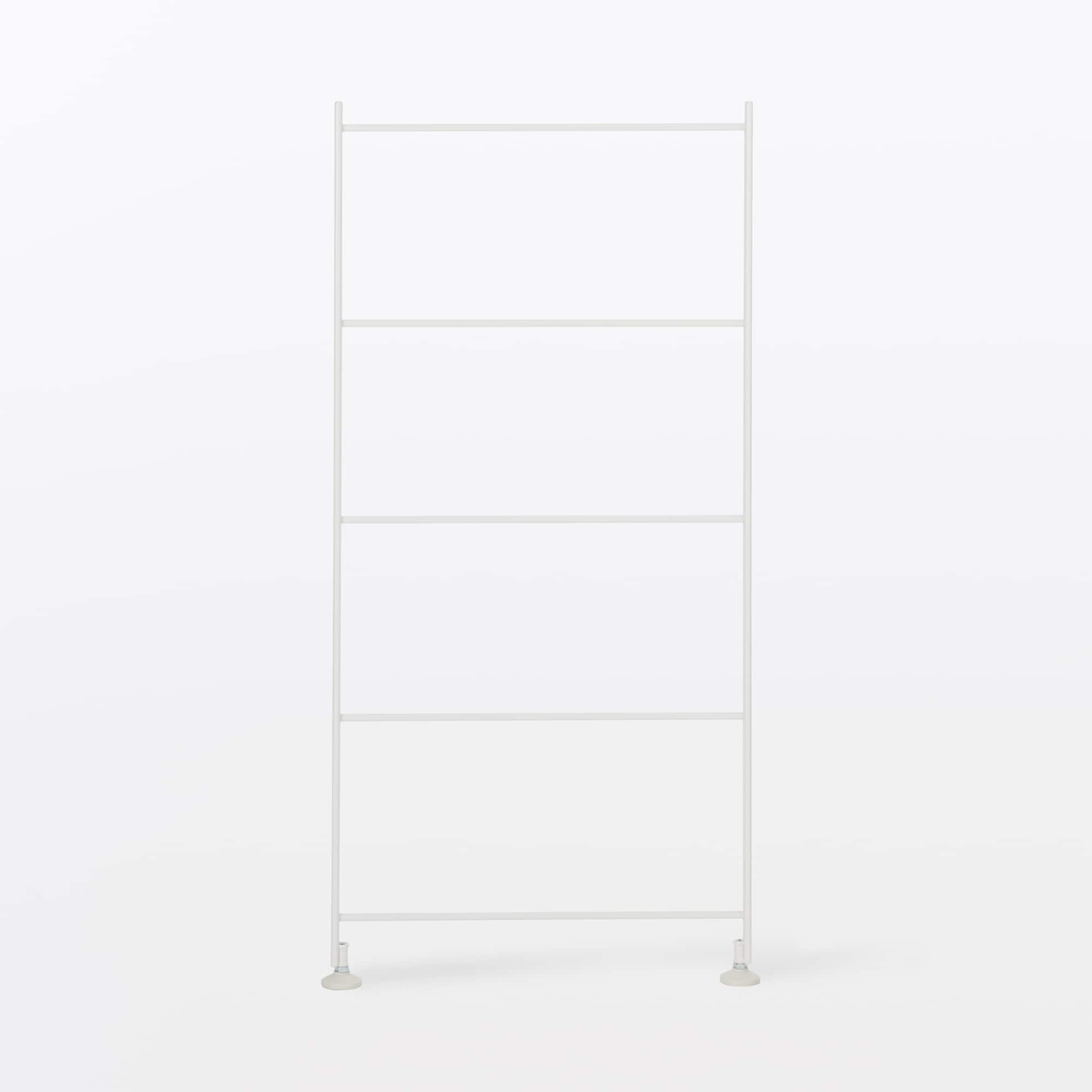 【新古品】スチールユニットシェルフ・追加用帆立・小・ライトグレー