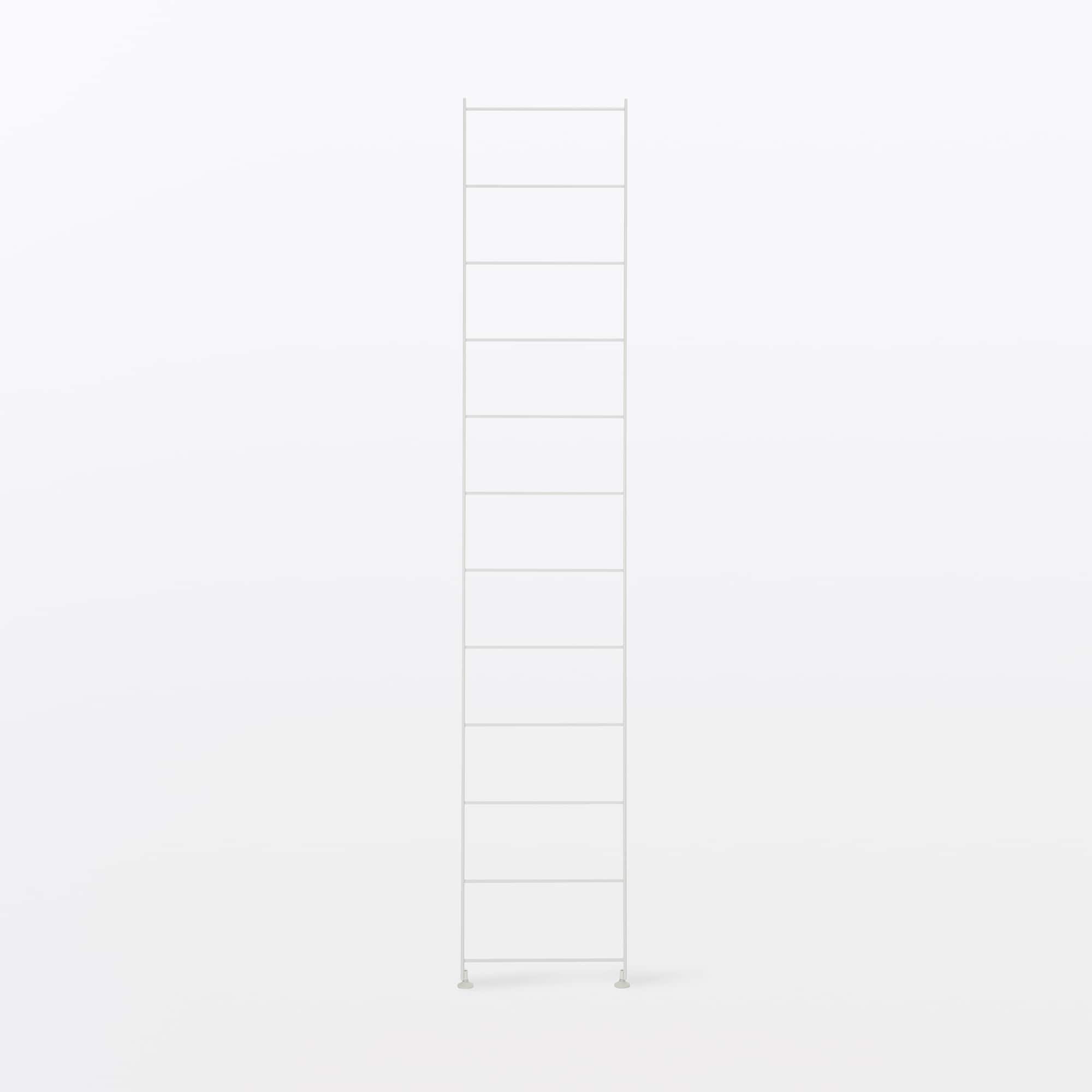 【新古品】スチールユニットシェルフ・追加用帆立・特大・ライトグレー