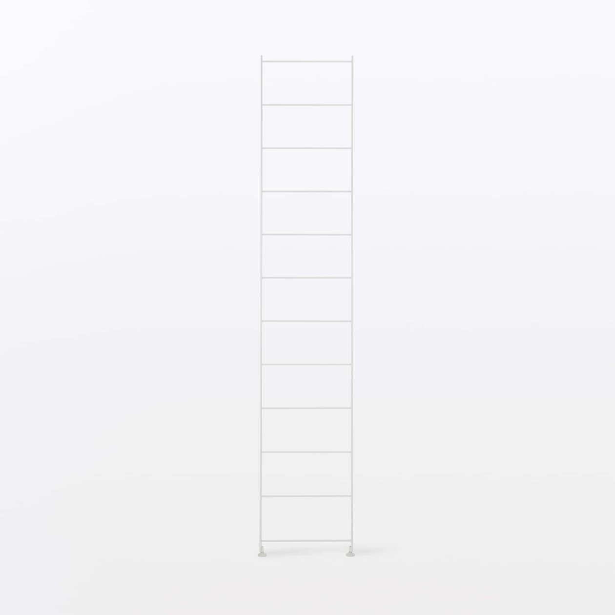 【新古品】スチールユニットシェルフ・追加用帆立・特大・ライトグレー