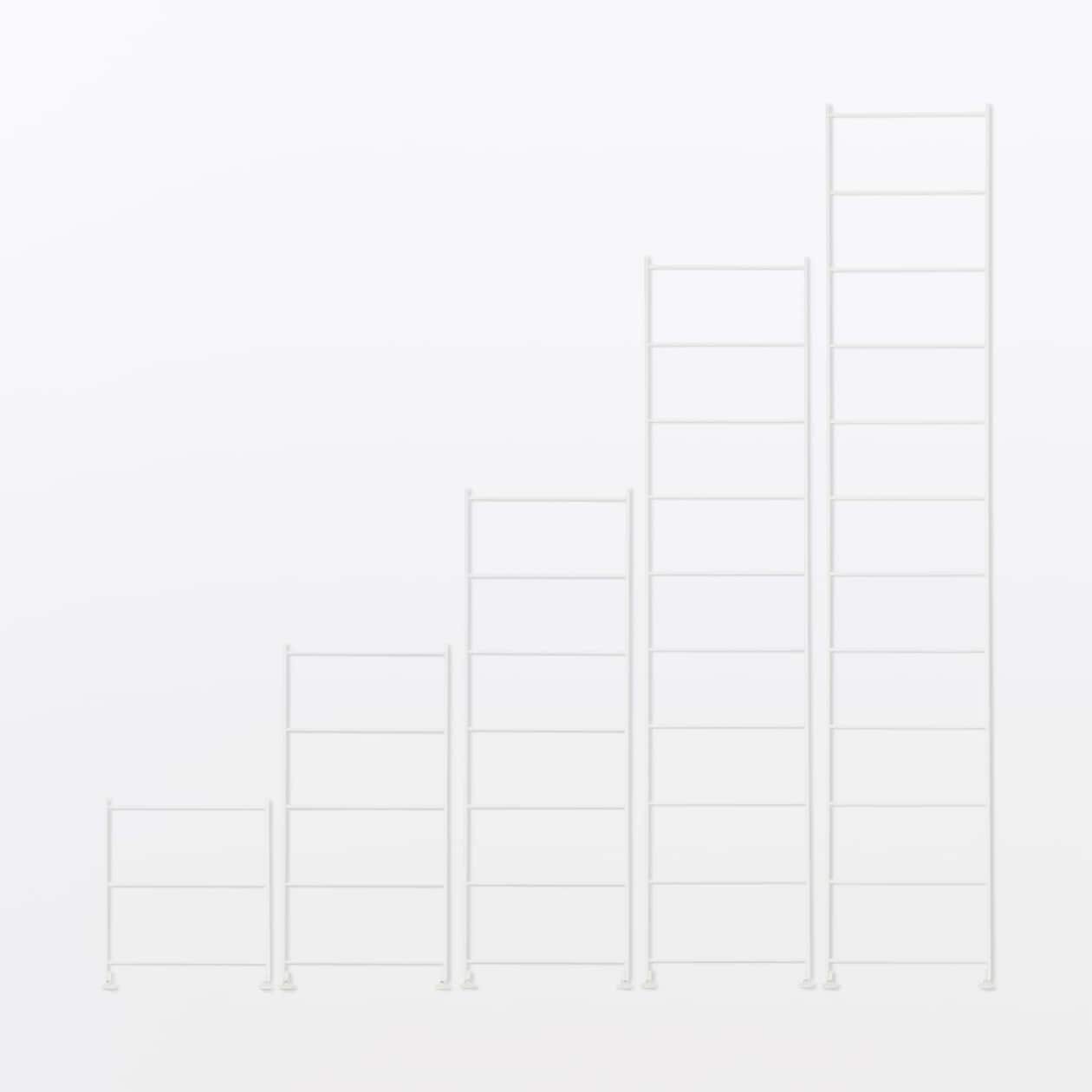 【新古品】スチールユニットシェルフ・追加用帆立・特大・ライトグレー