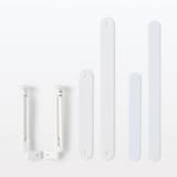 【新古品】スチールユニットシェルフ用つっぱりパーツ・中・ライトグレー