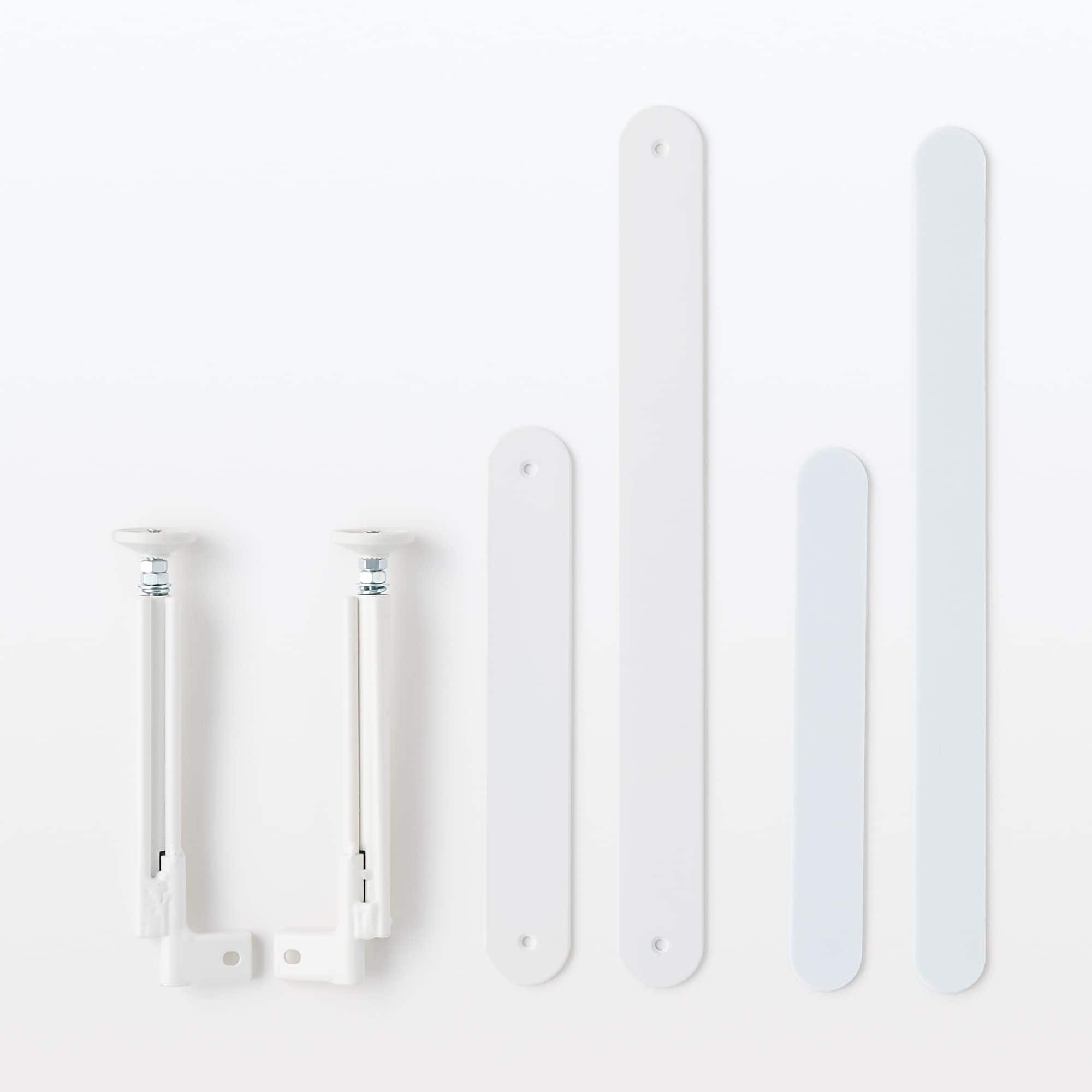 【新古品】スチールユニットシェルフ用つっぱりパーツ・中・ライトグレー