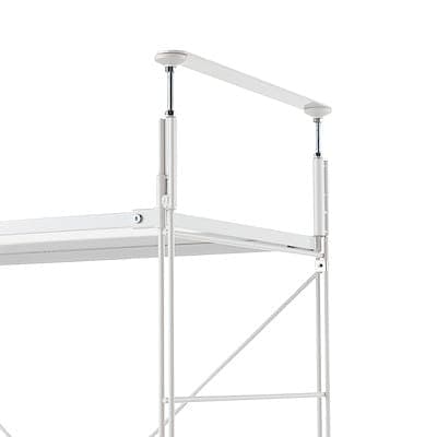 【新古品】スチールユニットシェルフ用つっぱりパーツ・中・ライトグレー