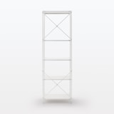 【新古品】スチールユニットシェルフ・スチール棚セット・大・ライトグレー