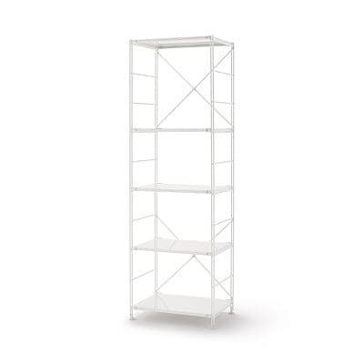 【新古品】スチールユニットシェルフ・スチール棚セット・大・ライトグレー