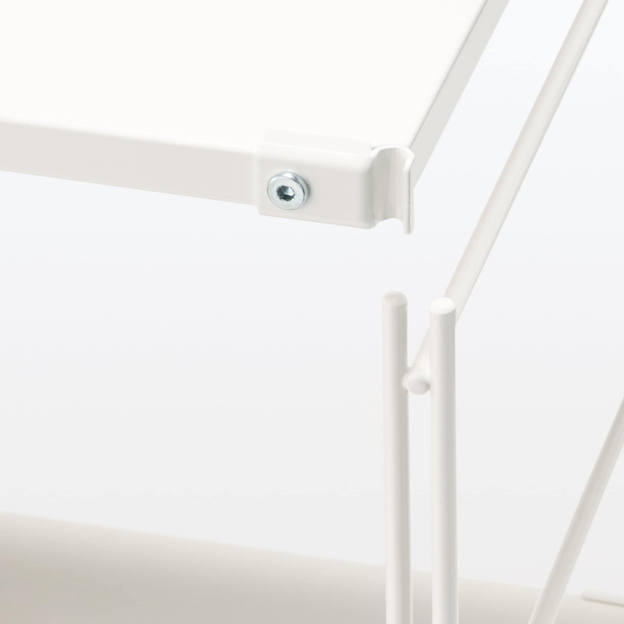 【新古品】スチールユニットシェルフ・スチール棚セット・中・ライトグレー